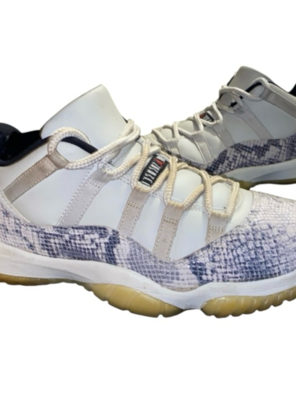 Jordan 11 Retro Low 'Snake Light Bone' Mens Size 10 Sneakers